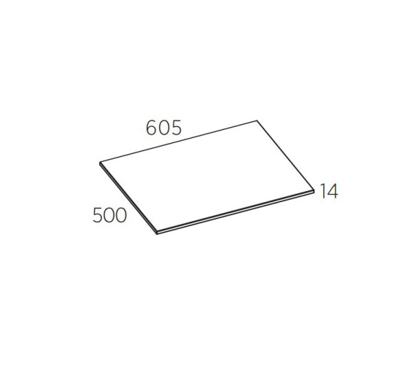 Balteco Xonyx akmens masės stalviršis (60 - 120 cm) su angomis praustuvui ir maišytuvui, baltos matinės spalvos