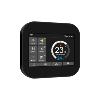 Feelspot WTH07.36, Tuya elektroninis WI-FI termostatas (termoreguliatorius), juodos spalvos