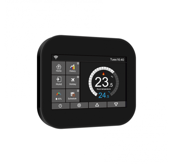 Feelspot WTH07.36, Tuya elektroninis WI-FI termostatas (termoreguliatorius), juodos spalvos