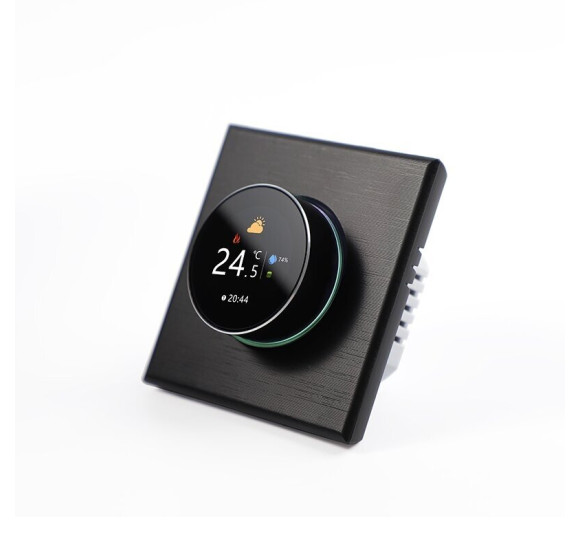 Feelspot WTH08.16B WiFi, Tuya, Smart Life programuojamas termostatas, juodos spalvos