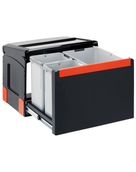 Franke šiukšlių rūšiavimo sistema Cube 50, 3 kibirėliai