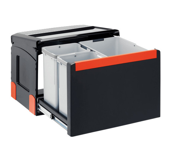 Franke šiukšlių rūšiavimo sistema Cube 50, 3 kibirėliai