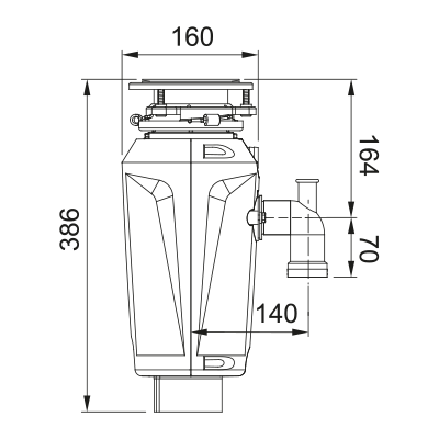 Franke SLIM 75 maisto atliekų smulkintuvas