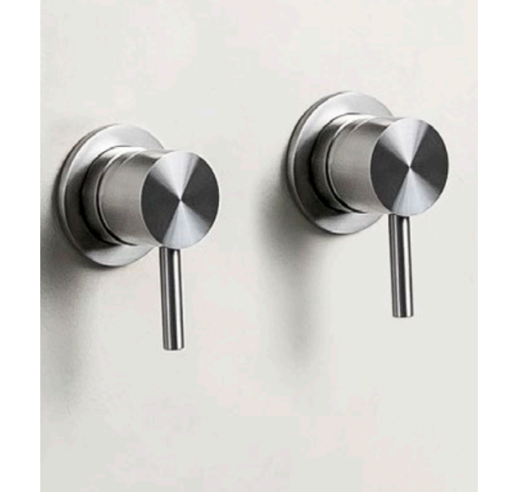 QD MagistroLab TREK nerūdijančio plieno (316L) potinkinis maišytuvas su diverteriu (3-jų krypčių)