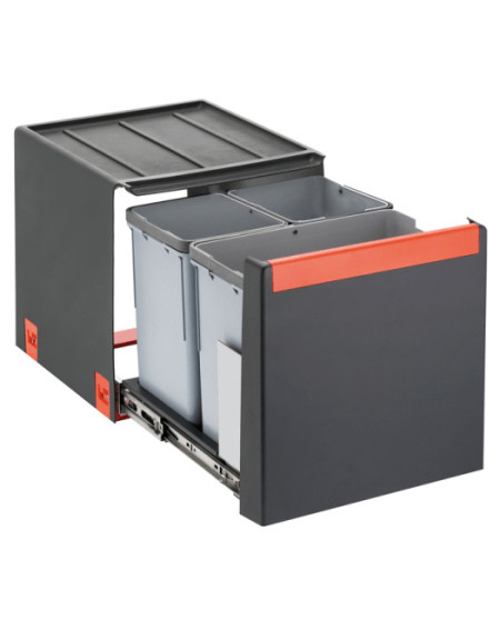 Franke šiukšlių rūšiavimo sistema Cube 40, 3 kibirėliai