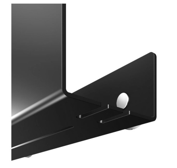 KEUCO 24953 nestandartinė lentynėlė dušui, juodos matinės spalvos (pasirenkamas dydis)