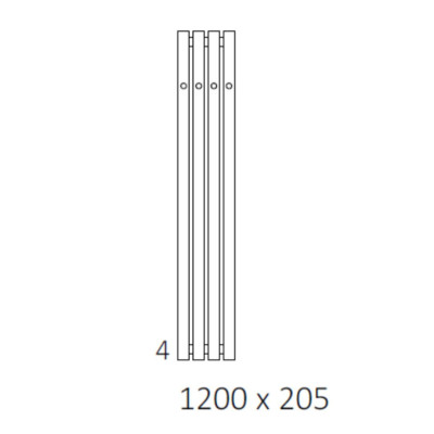 IŠPARDAVIMAS. Terma Rolo Hanger rankšluosčių džiovintuvas 120x20 cm, Anodic Black spalva