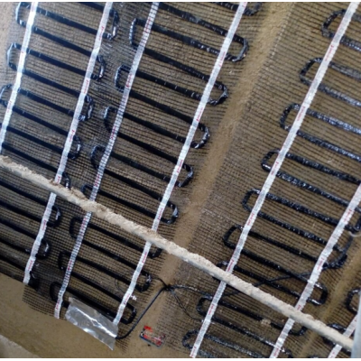 Sieninio šildymo tinklelis Warmwall BLACK, klasė IPX7, matmenys - 100x50cm (0,5kv.m), galia - 300W