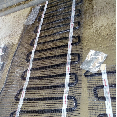 Sieninio šildymo tinklelis Warmwall BLACK, klasė IPX7, matmenys - 100x50cm (0,5kv.m), galia - 300W