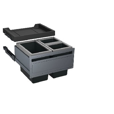FRANKE FX - 60 šiukšlių rūšiavimo sistema (2-jų arba 3-jų kibirėlių)