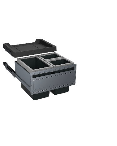 FRANKE FX - 60 šiukšlių rūšiavimo sistema (2-jų arba 3-jų kibirėlių)