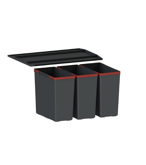 Franke 3 kibirėliai EASYSORT 60 į stalčių