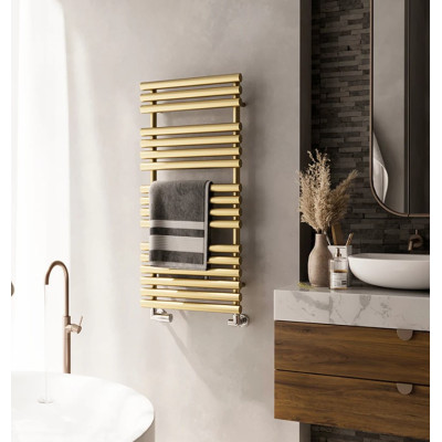 Terma Rolo Towel rankšluosčių džiovintuvas, 108x52 cm, žalvario spalvos