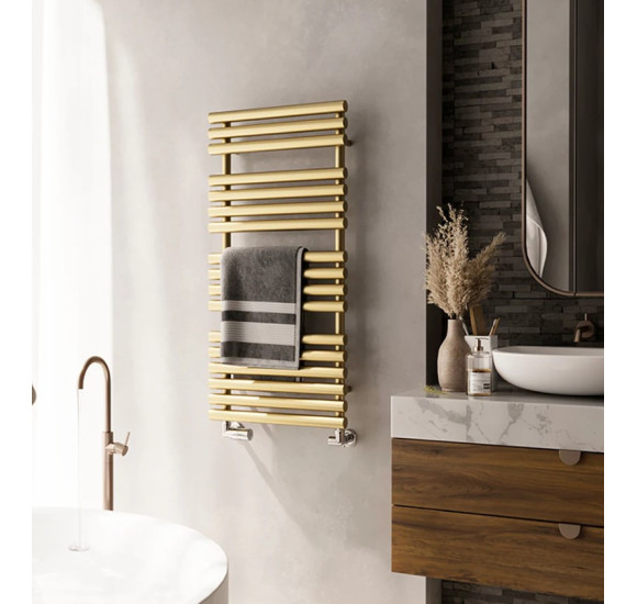 Terma Rolo Towel rankšluosčių džiovintuvas, 108x52 cm, žalvario spalvos