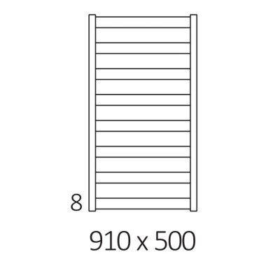 Terma Vivo rankšluosčių džiovintuvas 91x50 cm, smėlio matinės spalvos