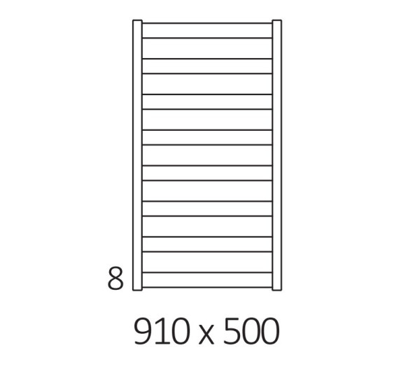 Terma Vivo rankšluosčių džiovintuvas 91x50 cm, smėlio matinės spalvos