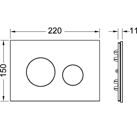 TECEloop vandens nuleidimo plokštelė, šviesaus betono spalvos