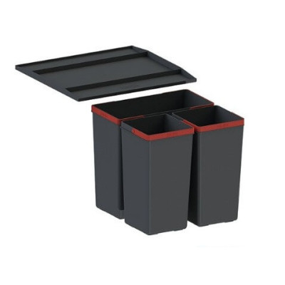 Franke 3 kibirėliai EASYSORT 45 į stalčių