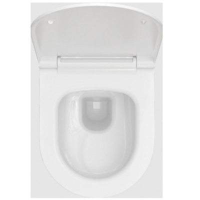 Bocchi V-Tondo pakabinamas klozetas "Soft Close" dangčiu, betono matinės spalvos