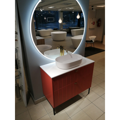 Balteco EC serijos apvalus veidrodis su priekiniu apšvietimu, 120cm