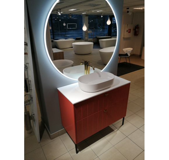 Balteco EC serijos apvalus veidrodis su priekiniu apšvietimu, 120cm