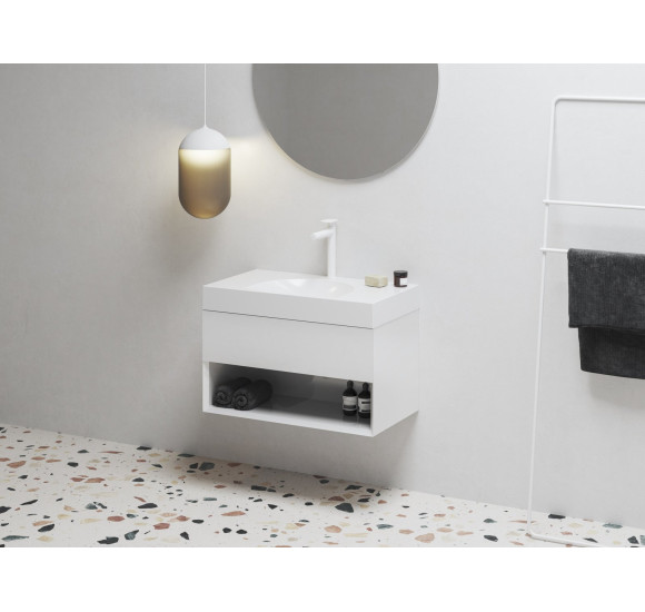 Ravak Praustuvas Lite 80/45 S su skyle maišytuvui