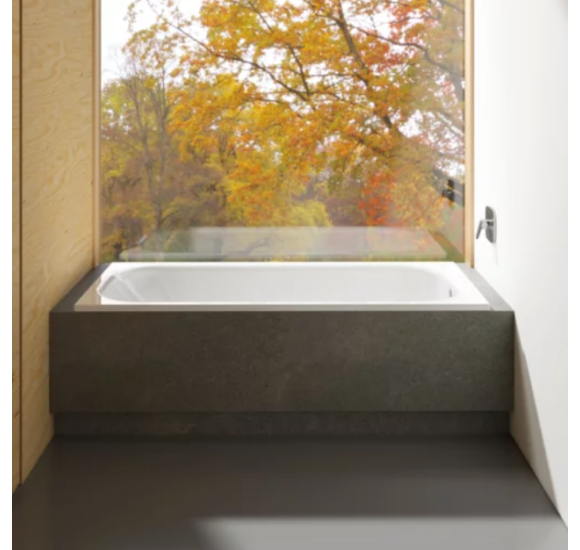 Bette Form plieninė vonia, įvairių dydžių, su garso izoliacinėmis gumomis, plotis 80cm