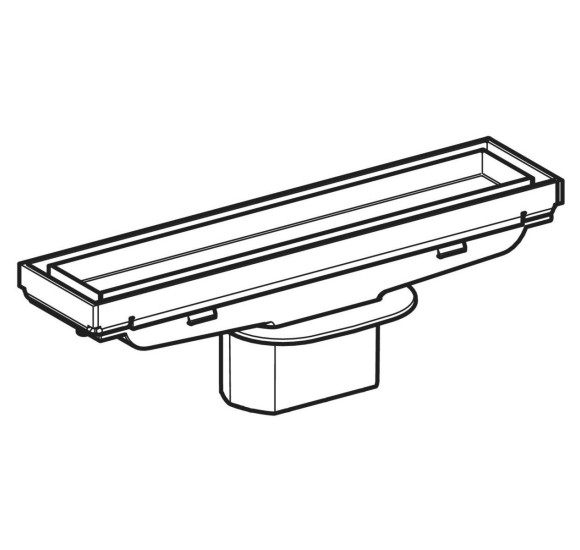 Geberit CleanLine dušo latako grotelės, įklijuojamai plytelei