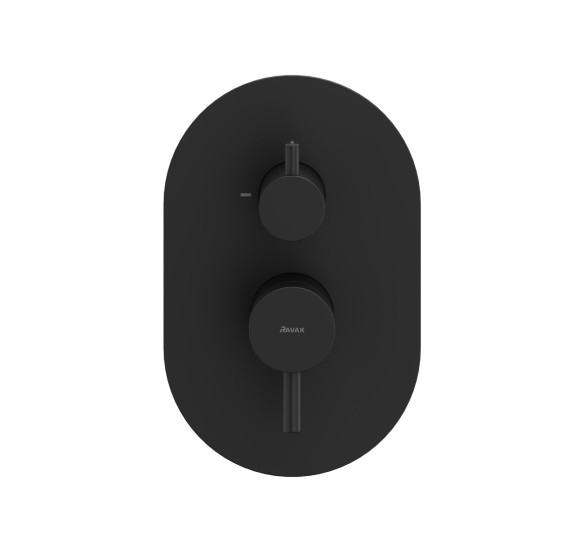 Ravak Espirit termostatinis potinkinis maišytuvas be korpuso, 2 krypčių, su jungikliu (pasirenkama spalva)