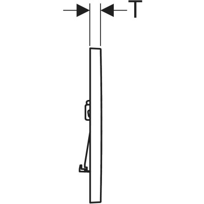Geberit Sigma 01 vandens nuleidimo mygtukas dviejų kiekių nuleidimo funkcijai, kvadratinis