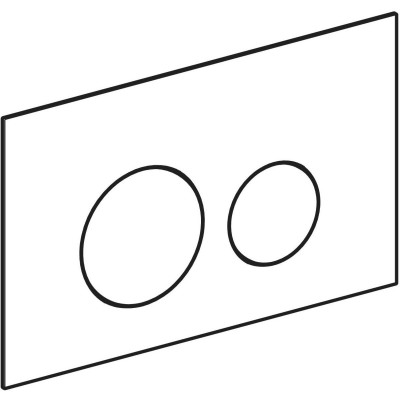 Geberit Sigma 40 vandens nuleidimo mygtukas dviejų kiekių nuleidimo funkcijai, apvalus