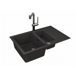 ALVEUS Cadit 70 granitinė plautuvė su papildomu dubeniu