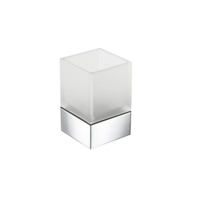 Geesa Modern Art Stiklinaitė su laikikliu (baltos spalvos stiklas)