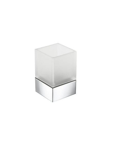 Geesa Modern Art Stiklinaitė su laikikliu (baltos spalvos stiklas)