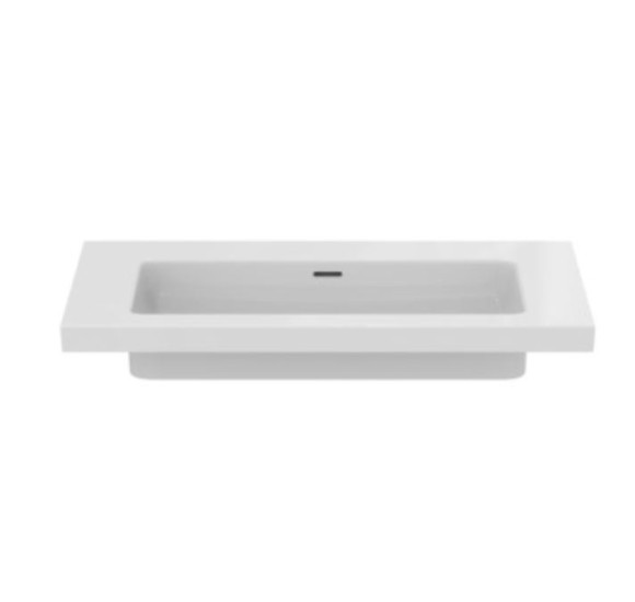 Ideal Standard Extra praustuvas 101 cm, be skylės maišytuvui, su perpildymo anga