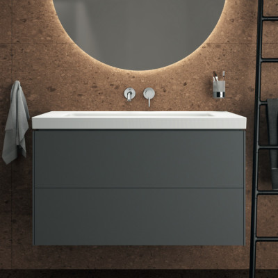 Ideal Standard Extra praustuvas 101 cm, be skylės maišytuvui, su perpildymo anga