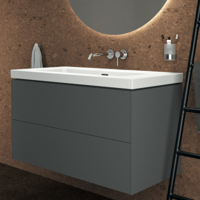 Ideal Standard Extra praustuvas 101 cm, be skylės maišytuvui, su perpildymo anga