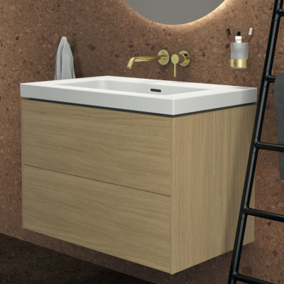Ideal Standard Extra praustuvas 81 cm, be skylės maišytuvui, su perpildymo anga