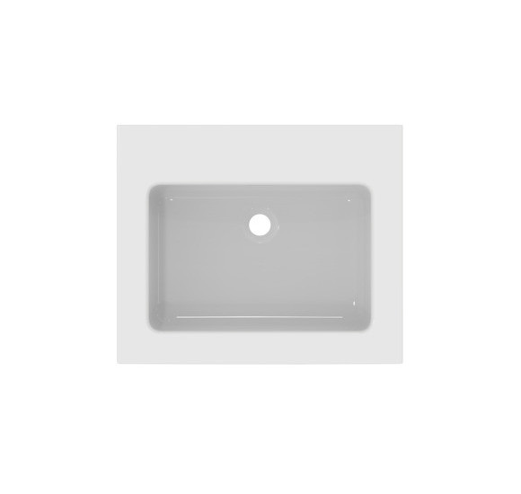 Ideal Standard Extra praustuvas 61 cm, be skylės maišytuvui, su perpildymo anga