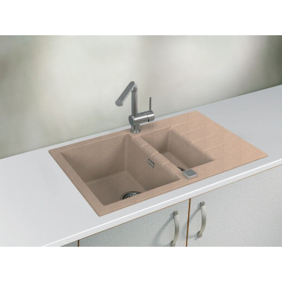 ALVEUS Cadit 70 granitinė plautuvė su papildomu dubeniu