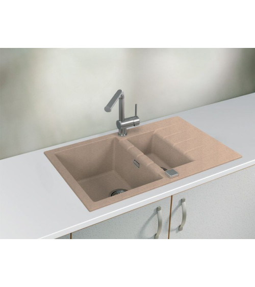 ALVEUS Cadit 70 granitinė plautuvė su papildomu dubeniu