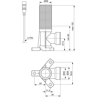 Ideal Standard Built-In potinkinė dėžutė dušo maišytuvui, A1070NU