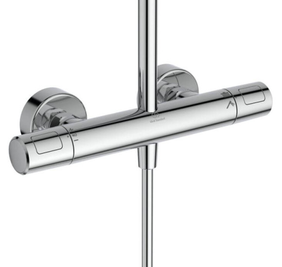 Ideal Standard Ceratherm T25N virštinkinė dušo sistema, chromo spalvos