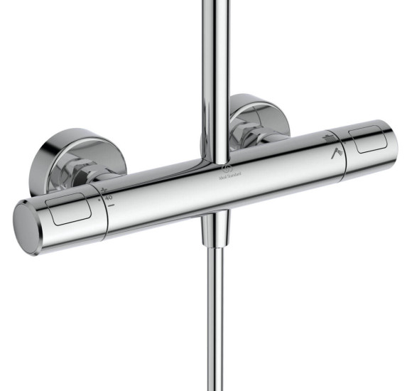 Ideal Standard Ceratherm T25N virštinkinė termostatinė dušo sistema, chromo spalvos