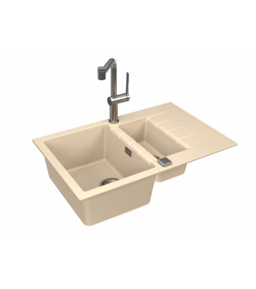 ALVEUS Cadit 70 granitinė plautuvė su papildomu dubeniu