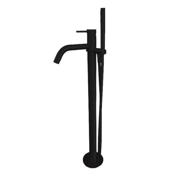 QD MagistroLab Curvy Iš grindų montuojamas vonios maišytuvas