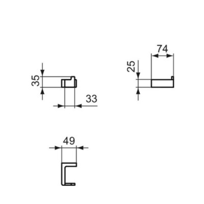 Ideal Standard Conca kabliukas vonios kambariui