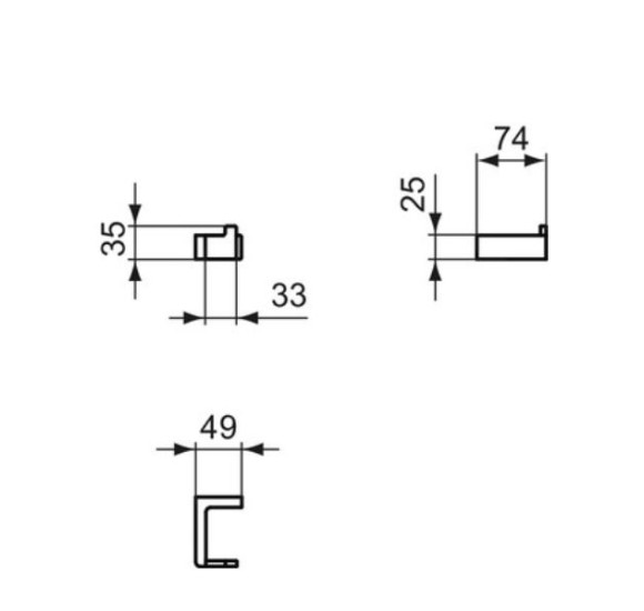 Ideal Standard Conca kabliukas vonios kambariui