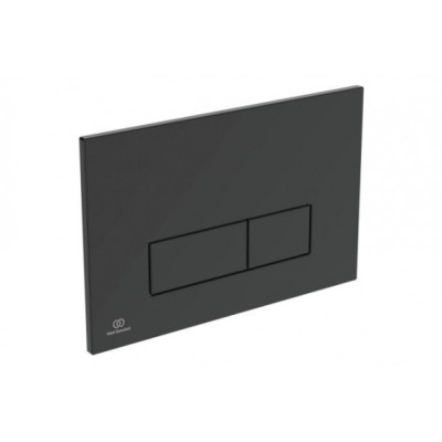 WC komplektas 3in1: Ravak Flow klozetas su "Soft Close" dangčiu ir Ideal Standard rėmas, juodas mygtukas