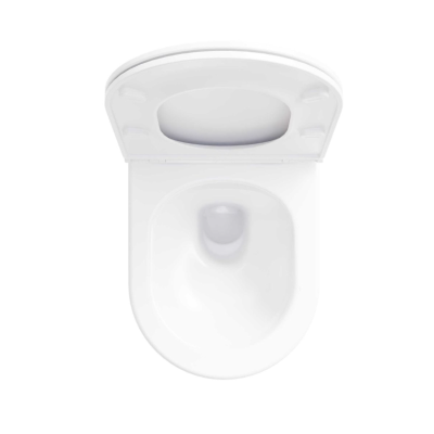 WC komplektas 3in1: Ravak Flow klozetas su "Soft Close" dangčiu ir Ideal Standard rėmas, chromo sp. mygtukas